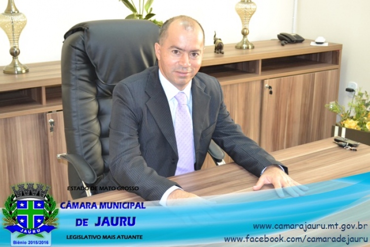 Mauro Lima - PR, é o novo Presidente da Câmara Municipal de Jauru-MT