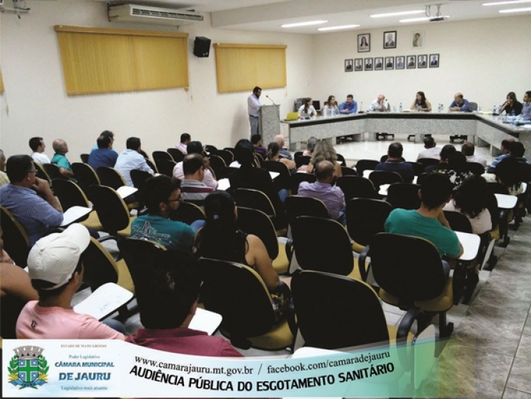 Audiência Pública para Debater Sistema de Esgotamento Sanitário de Jauru-MT