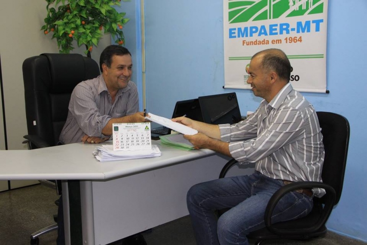 Vereador Mauro Lima - PR, Presidente Eleito para o Biênio 2015/2016 Visita Presidente da EMPAER Layr Mota